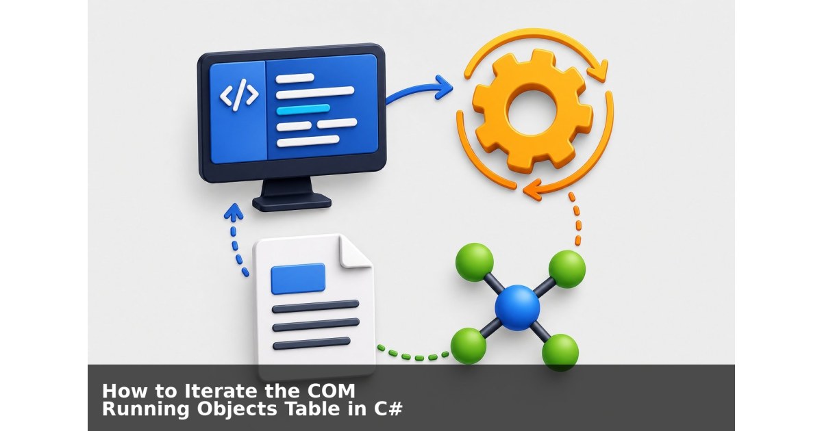 How to Iterate COM Running Objects Table ROT in C#