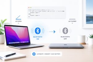 MacBook lid closing to automatically disable Bluetooth toggle switch