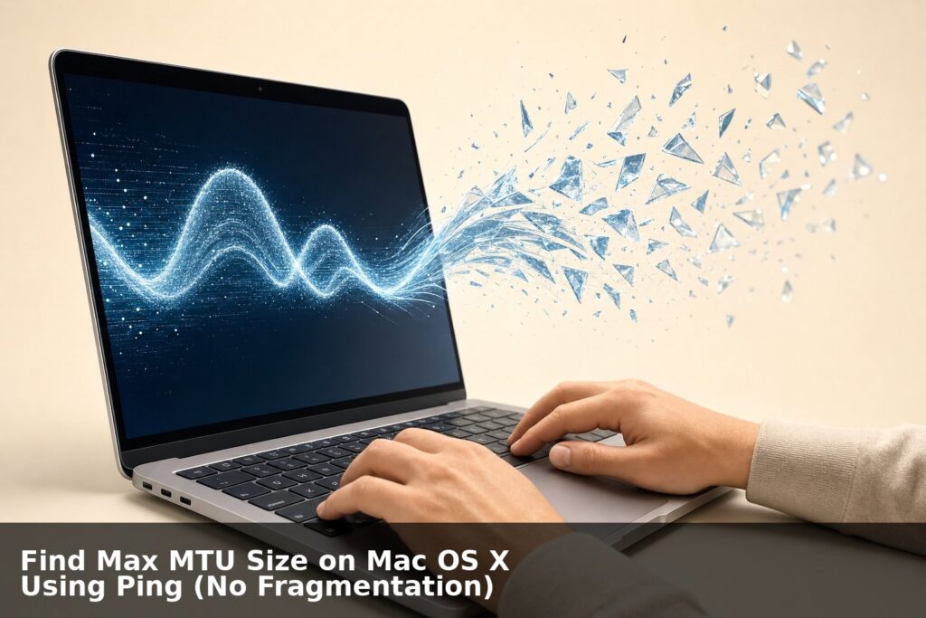 Find Max MTU Size on Mac OS X Using Ping (No Fragmentation)