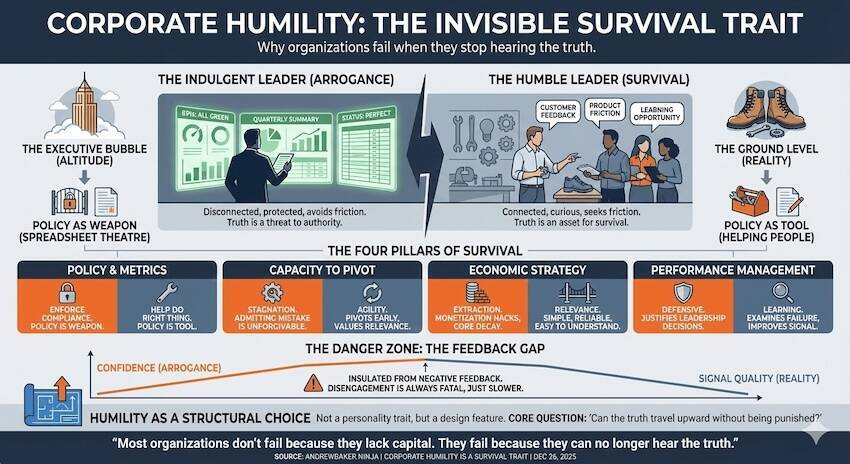 Corporate Humility Is a Survival Trait