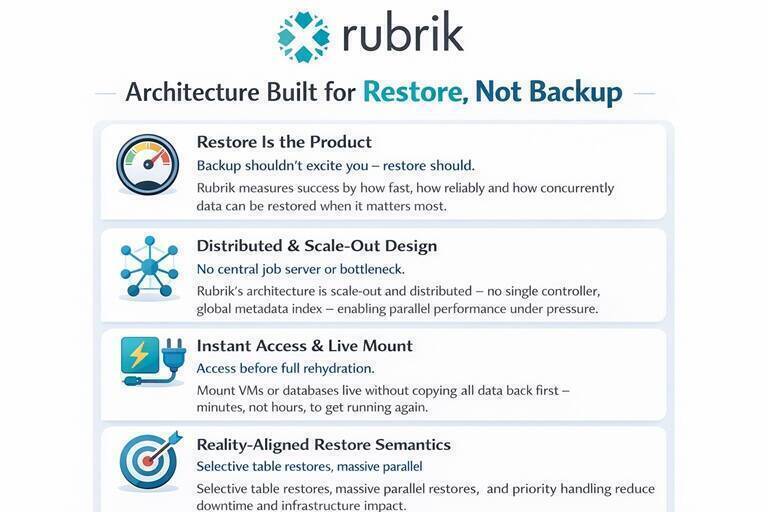Why Rubrik’s Architecture Matters: When Restore, Not Backup, Is the Product