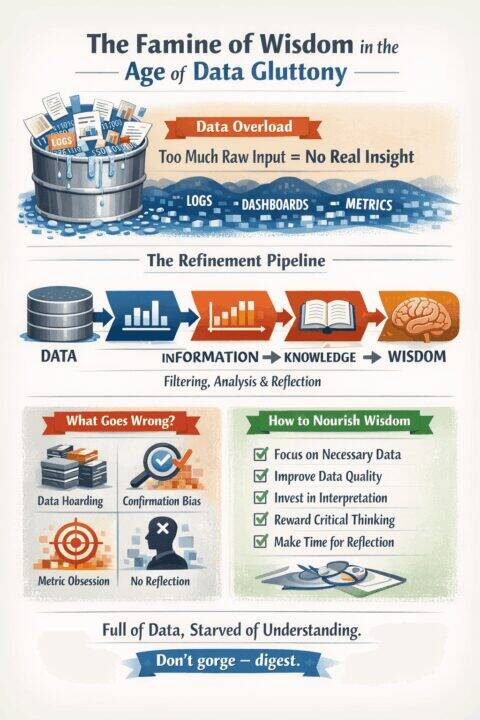 The Famine of Wisdom in the Age of Data Gluttony