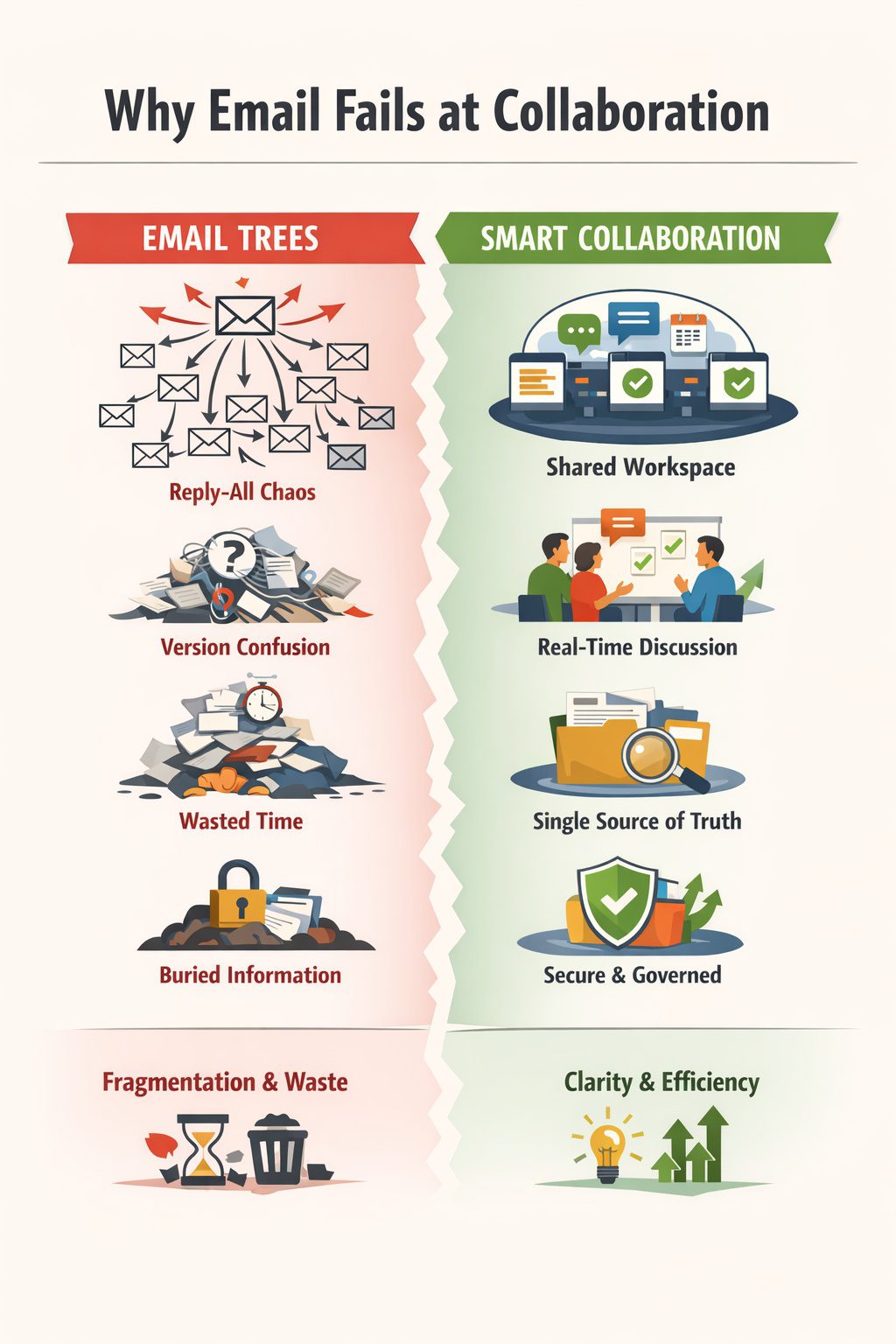 Email Trees, One Finger Typists, and the Corporate Refusal to Collaborate Properly