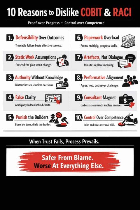 10 Reasons to Dislike COBIT and RACI