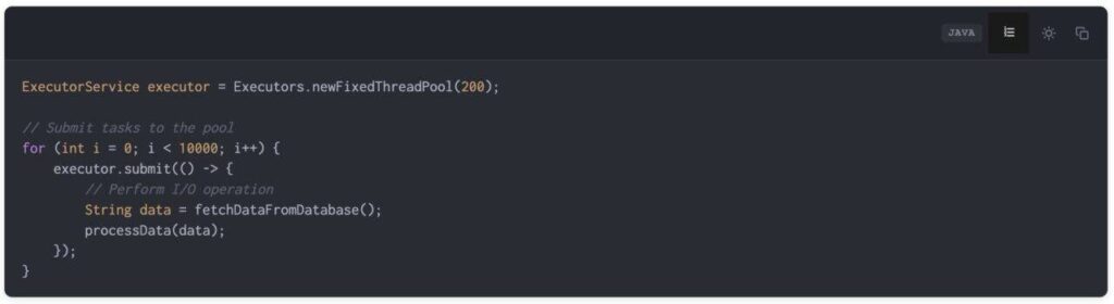 CloudScale code block displaying Java syntax highlighting