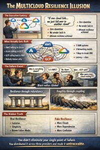 Cracked earth drought landscape symbolizing false security in fragmented systems