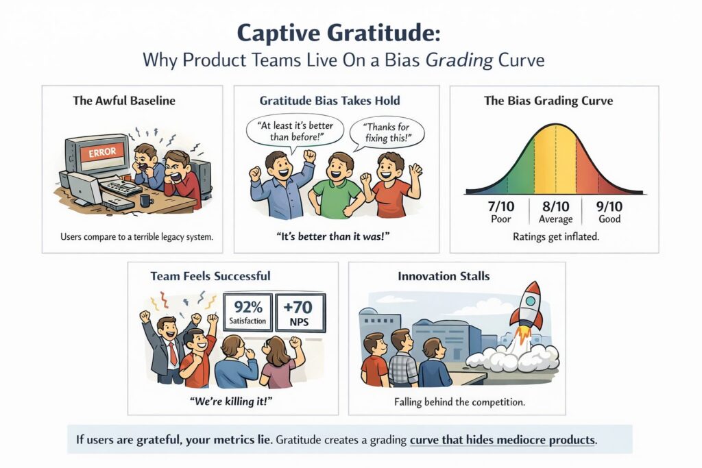 Product manager evaluating engineer performance in isolated team structure