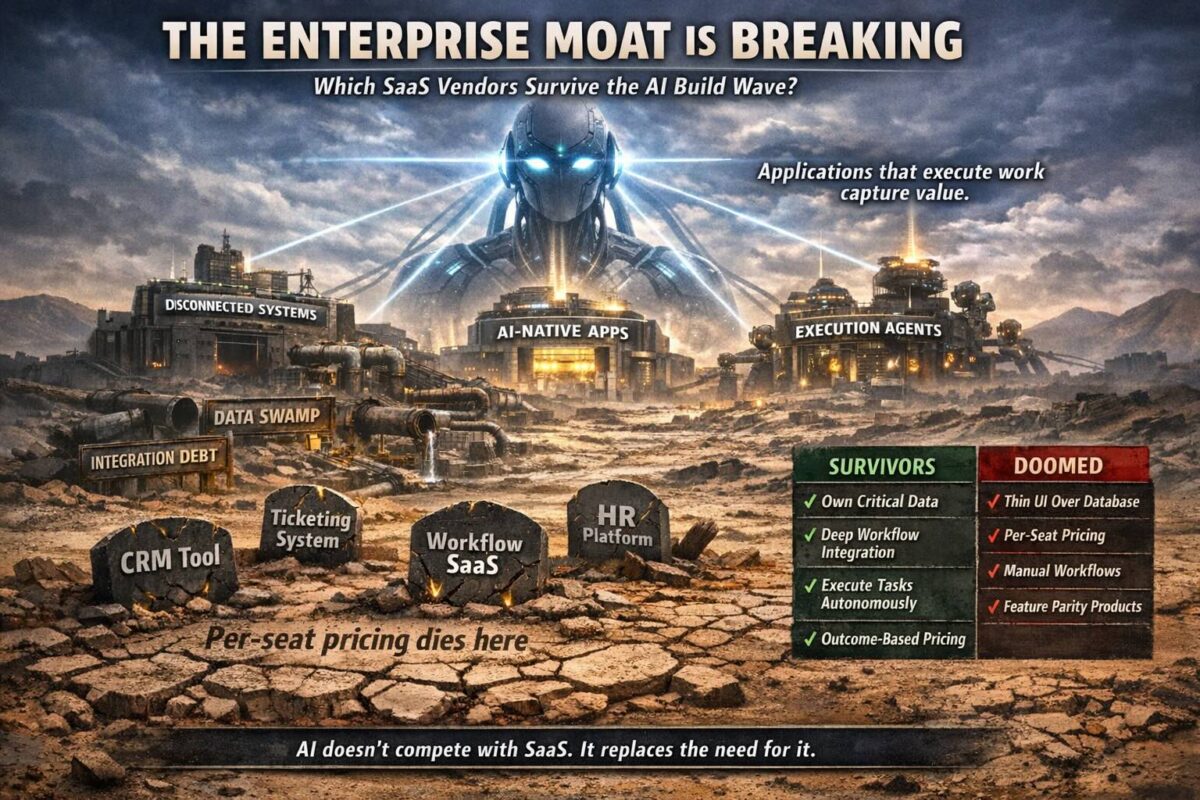 Enterprise SaaS companies facing disruption from AI technology wave