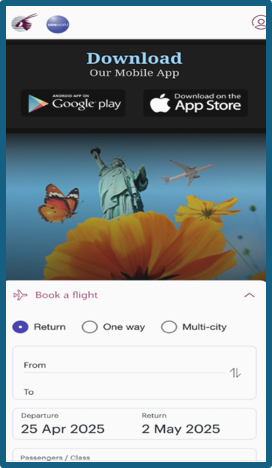 Mobile security warning screen