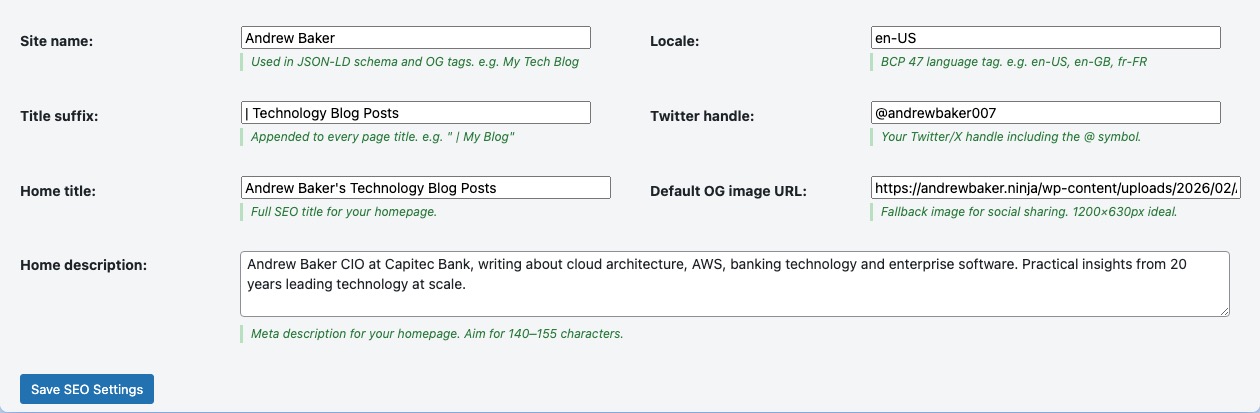 Site Identity & Schema