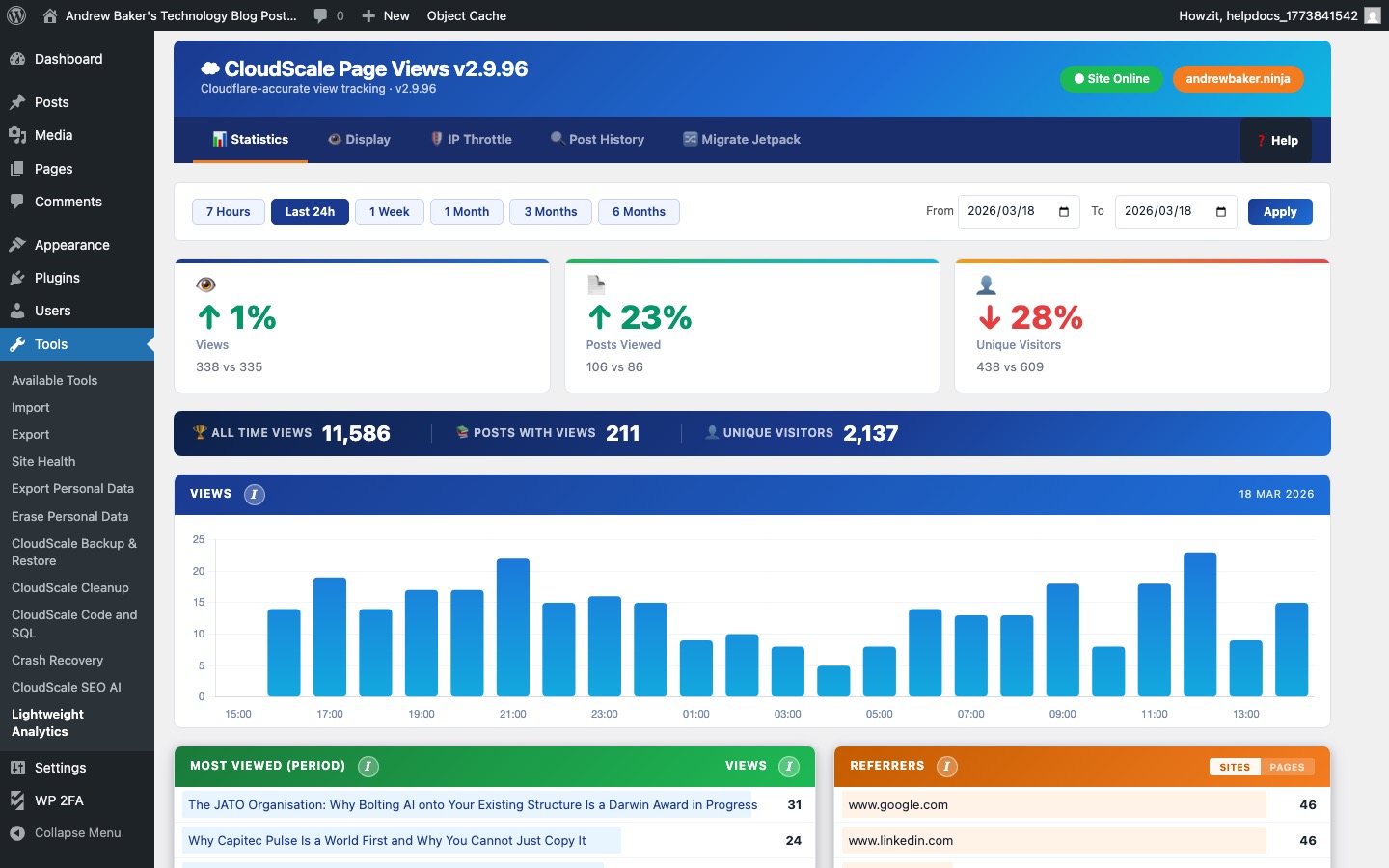 Statistics Dashboard