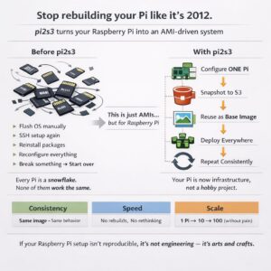 Raspberry Pi board with microSD card and AMI configuration setup