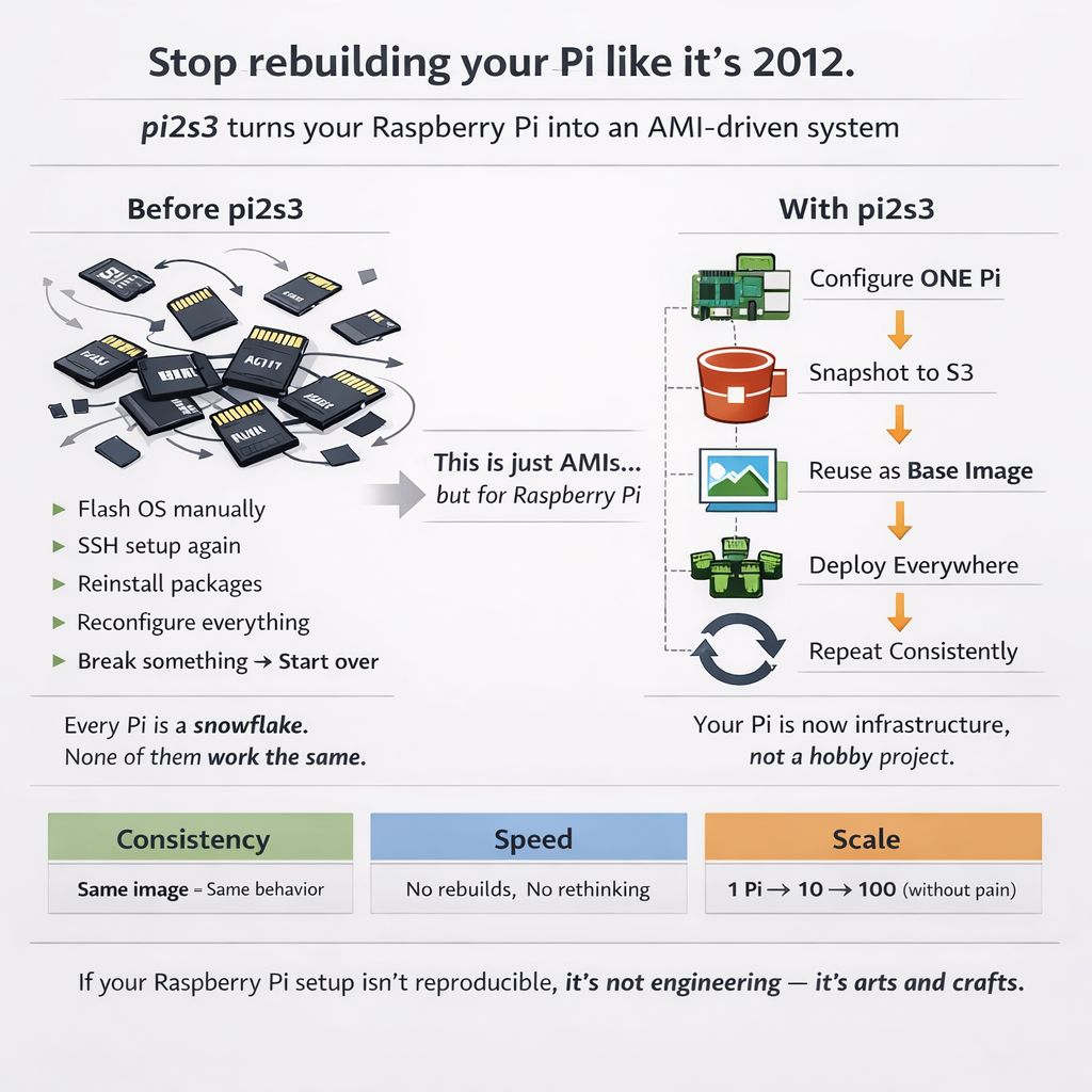 Raspberry Pi board with microSD card and AMI configuration setup