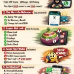 WhatsApp app open on smartphone displaying security and privacy settings menu