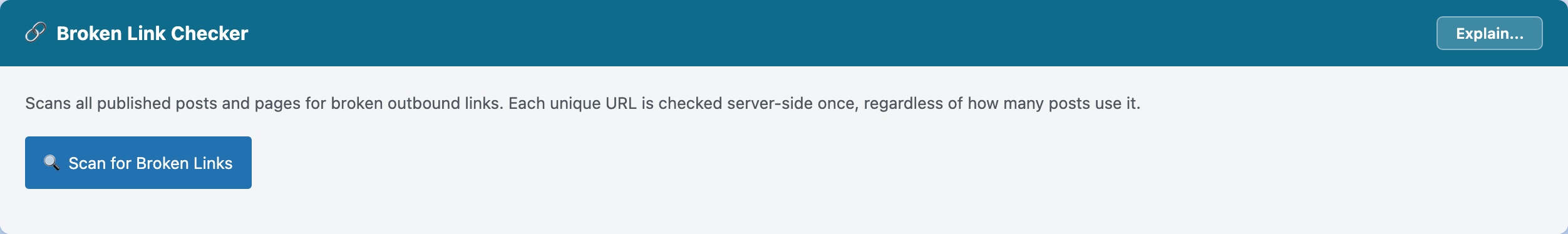 CloudScale SEO AI Optimizer — Broken Link Checker feature screenshot