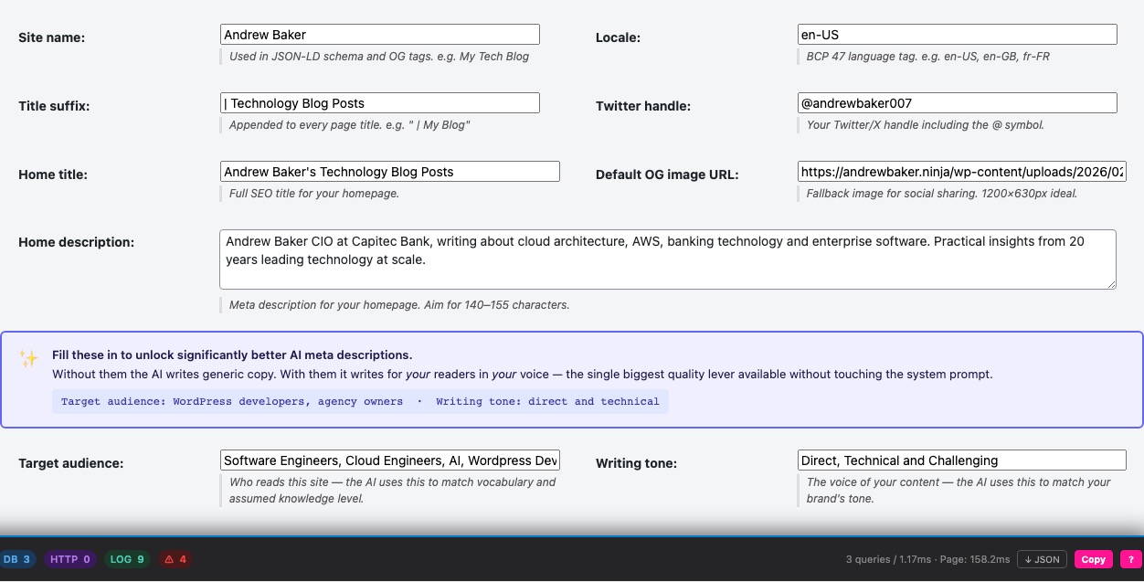 Site Identity & Schema