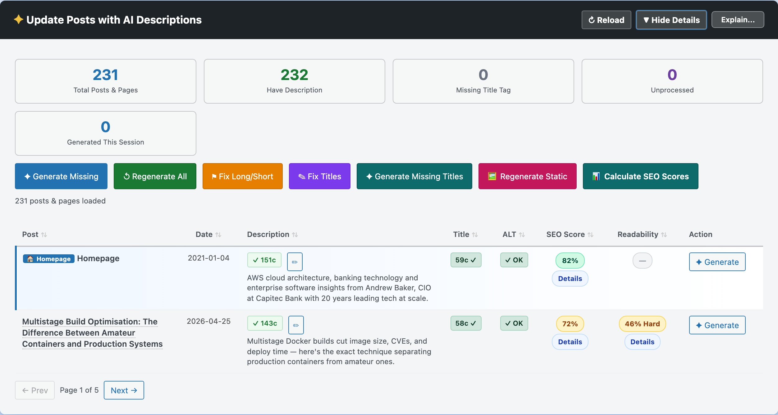 CloudScale SEO AI Optimizer — AI Meta Description Writer feature screenshot