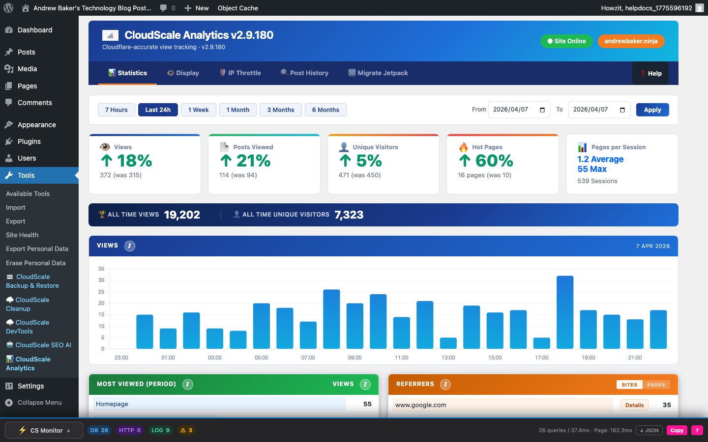 Statistics Dashboard