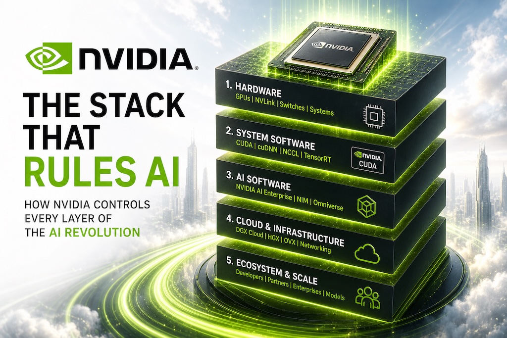 NVIDIA GPU chip powering the AI technology stack ecosystem