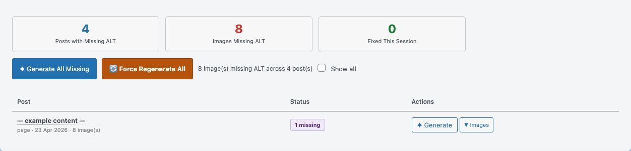 AI ALT Text Generator