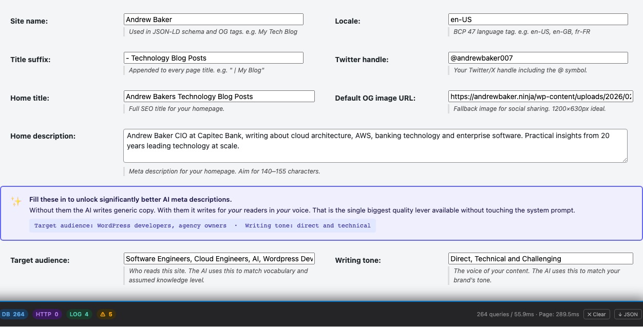 Site Identity & Schema