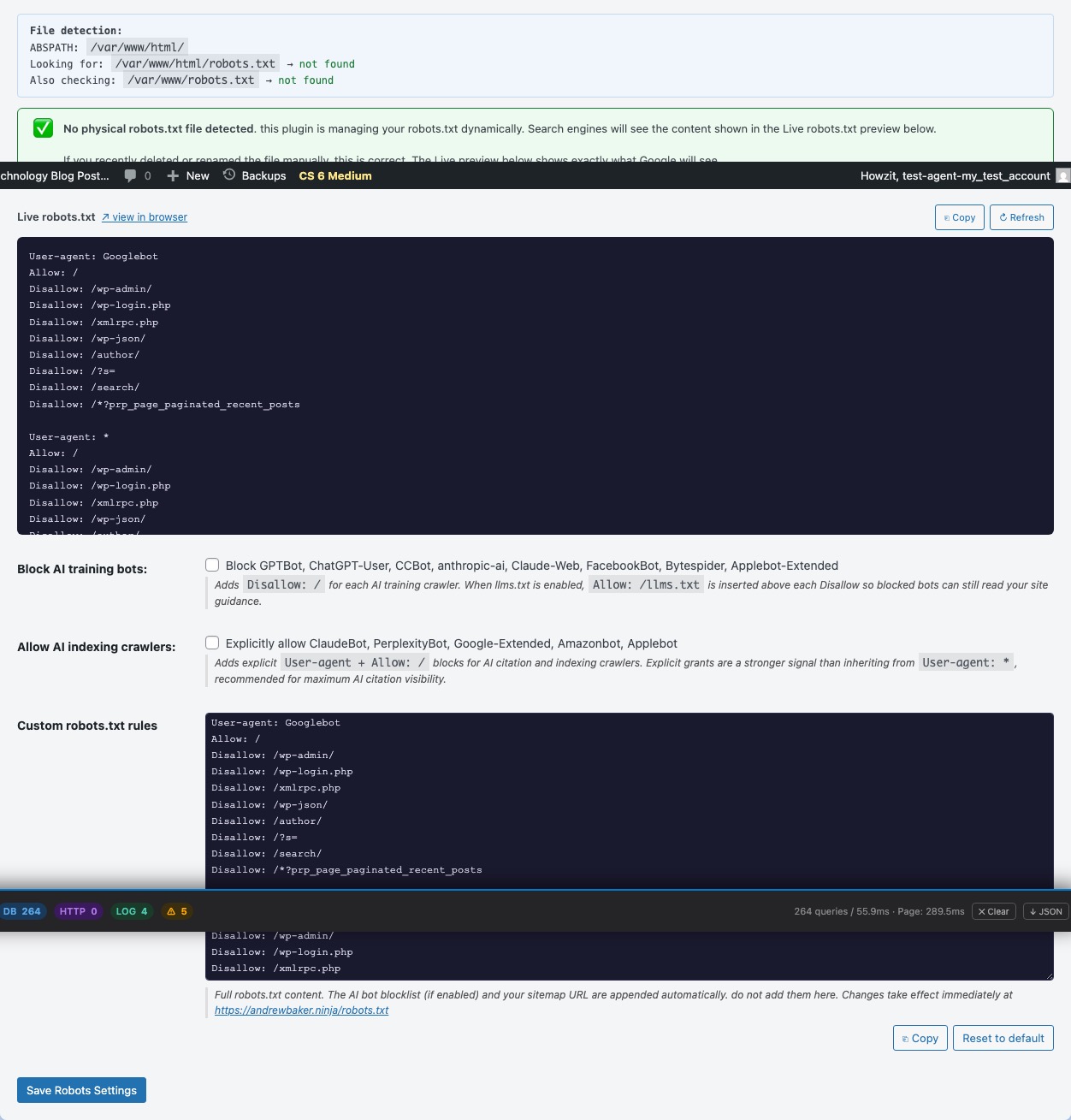 Robots.txt Editor
