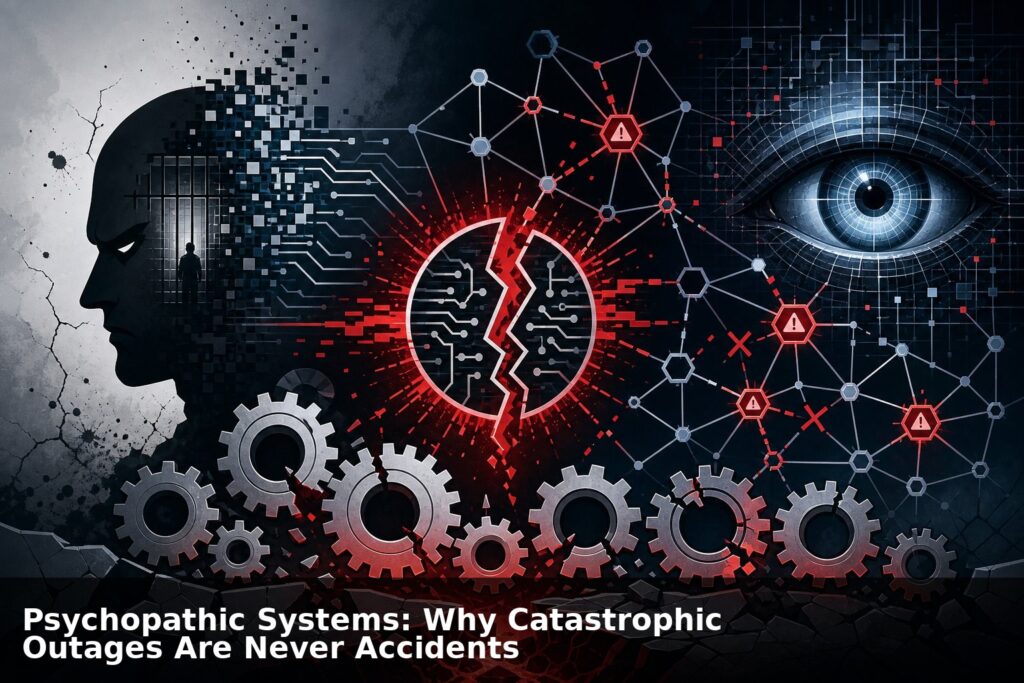 Psychopathic Systems: Why Catastrophic Outages Are Never Accidents