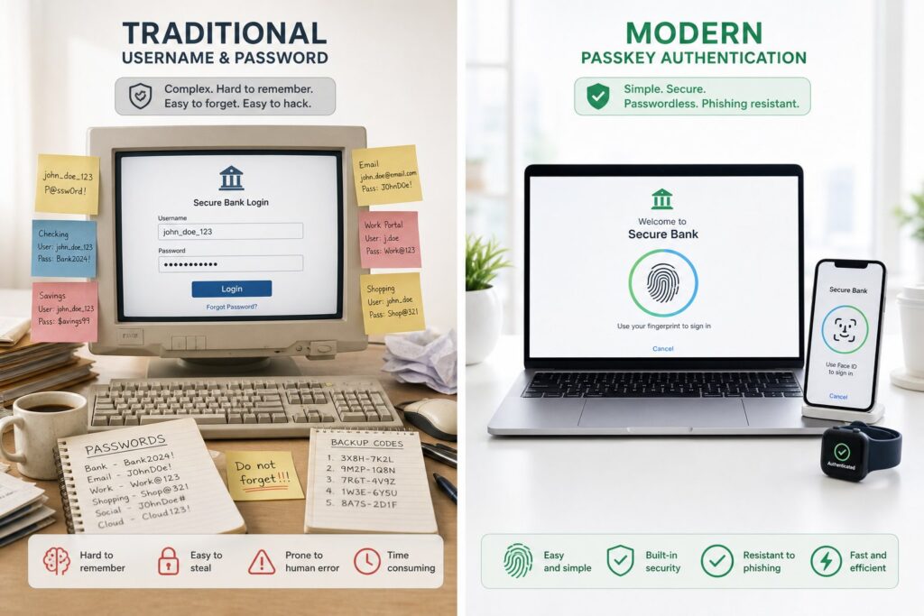 Passkeys in Banking: What They Actually Fix, and What They Quietly Don't