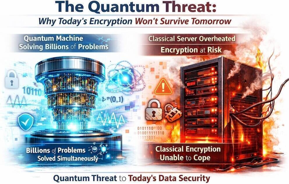 Quantum computer processor threatening digital encryption security